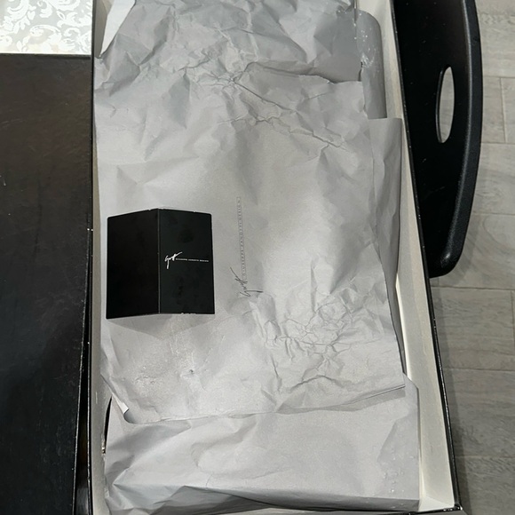 Giuseppe Zanotti Gold Sparkle and Brown Heeled Boots - Picture 5 of 6